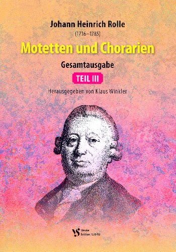 Motetten und Chorarien Band 3  für gem Chor a cappella  Partitur