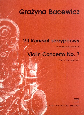 Concerto no.7  for violin and orchestra  violin and piano