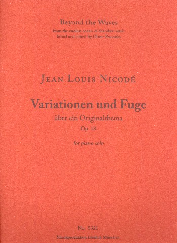 Variationen und Fuge über ein Originalthema op.18  für Klavier  