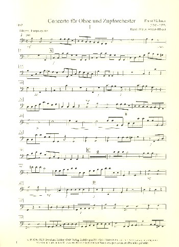 Konzert  für Oboe und Zupforchester  Kontrabass