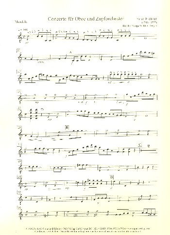 Konzert  für Oboe und Zupforchester  Mandola