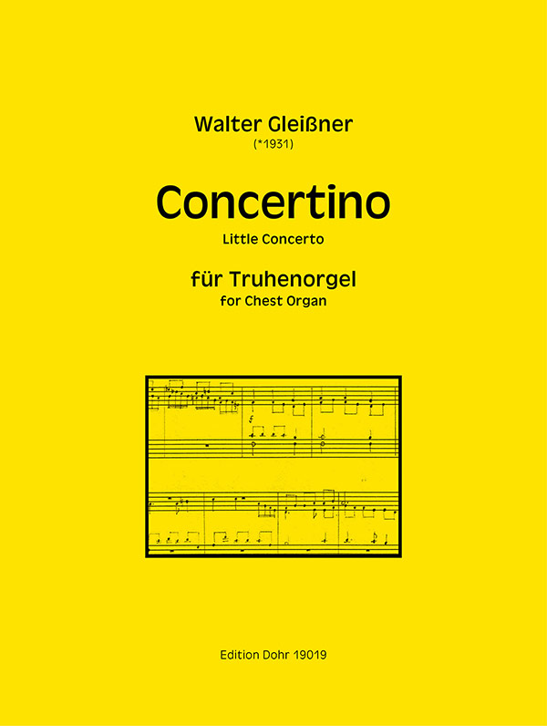 Concertino  für Truhenorgel  