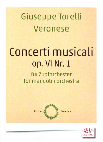 Concerti musicali op.6,1  für Zupforchester  Partitur