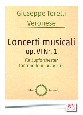 Concerti musicali op.6,1  für Zupforchester  Partitur