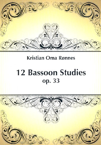 12 Bassoon Studies op.33  for bassoon  