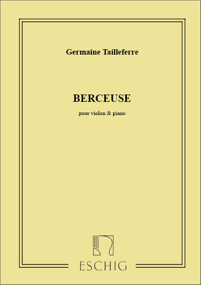 Berceuse&nbsp;&nbsp;pour violon et piano&nbsp;&nbsp;