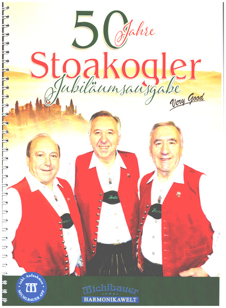 50 Jahre Stoakogler (+App)  für steirische Harmonika in Griffschrift (mit Texten)  