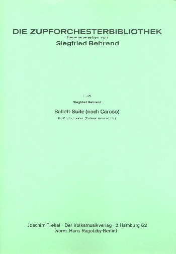 Ballet Suite  für Zupforchester (Flöte ad lib)  Partitur
