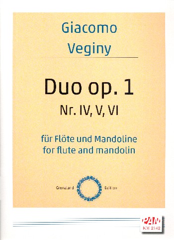 Duos op.1 Nr.4-6  für Flöte und Mandoline  Stimmen