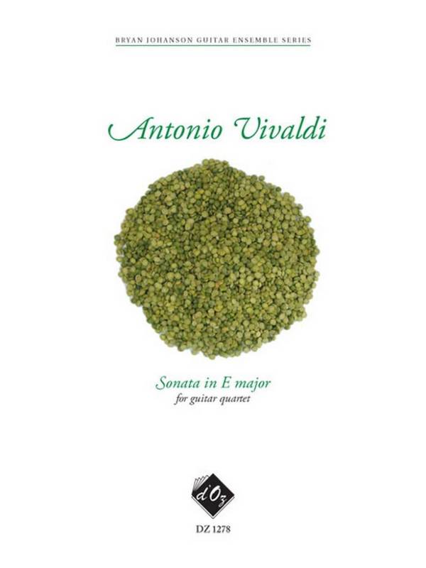 Sonata in E Major&nbsp;&nbsp;for 4 guitars&nbsp;&nbsp;score and parts