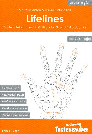 Lifelines (+CD)  für Melodieinstrumente in C, Bb oder Eb und Akkordeon Mll  Partitur