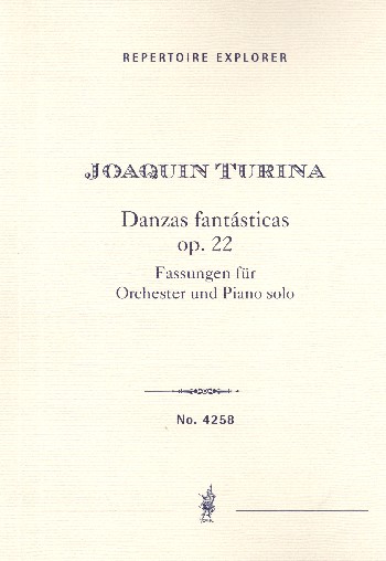 Danzas fantasticas op.22  Fassungen für Orchester und Piano solo  Studienpartitur