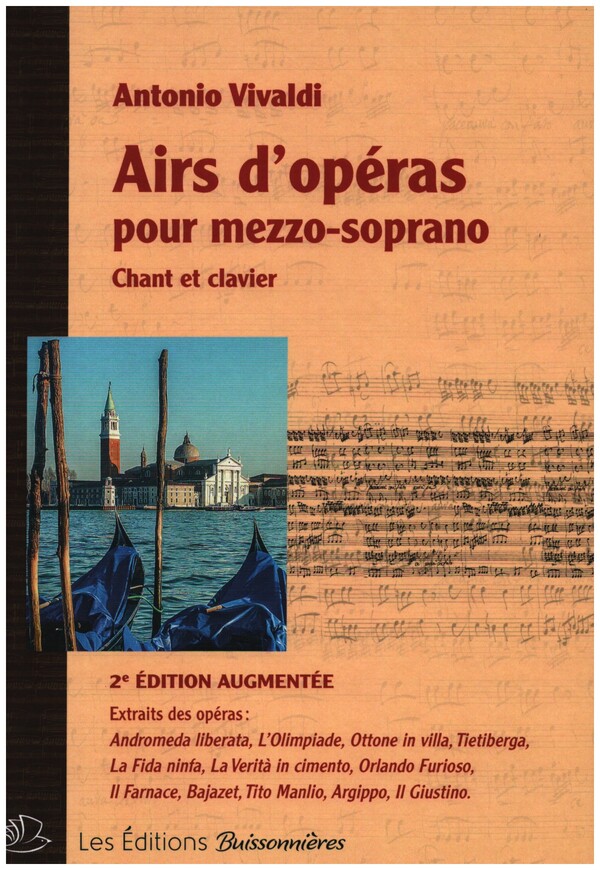 Airs d'opéras  pour mezzo-soprano et clavier  