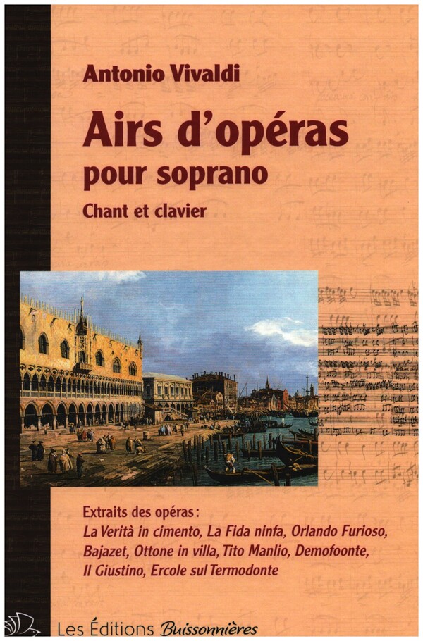 Airs d'opéras  pour soprano et clavier  