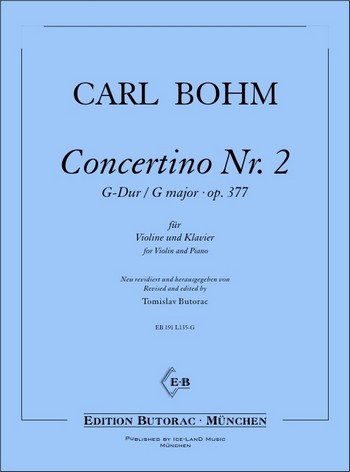 Concertino G-Dur Nr.2 op.377  für Violine und Klavier  