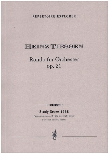 Rondo G-Dur op.21  für Orchester  Studienpartitur