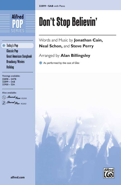 Don't Stop Believin'  für gem Chor und Klavier  Chorpartitur (en)