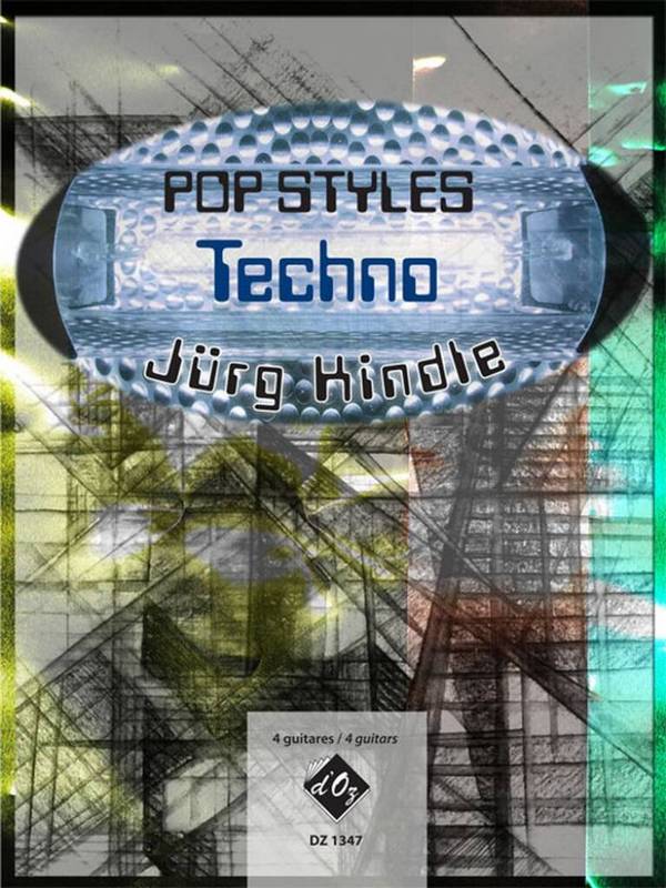 Pop Styles - Techno  pour 4 guitares  partition et parties