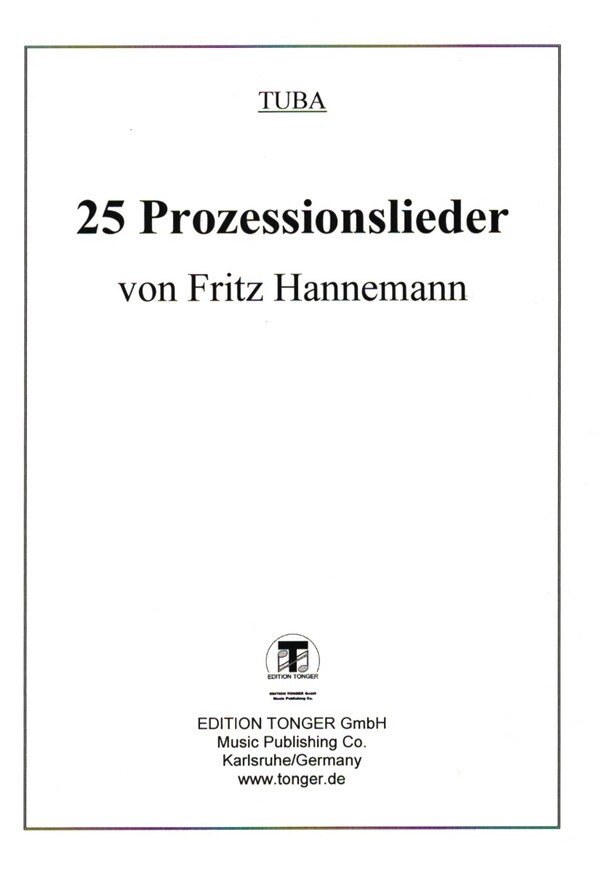 25 Prozessionslieder  für Blasorchester  Stimmensatz (11 Einzelhefte)
