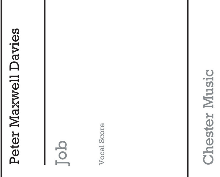 CH61453  Peter Maxwell Davies, Job&nbsp;&nbsp;für Soli, SATB und Orchester&nbsp;&nbsp;Klavierauszug