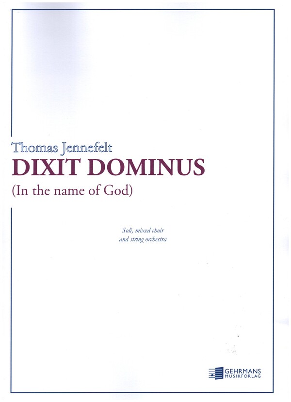 Dixit Dominus  for soli, mixed choir and string orchestra  score (la/en)