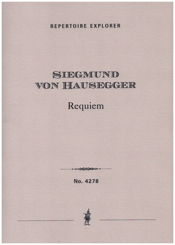 Requiem  für 8stg. gem Chor und Orgel ad lib  Partitur