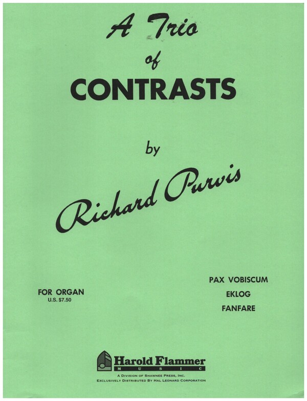 A Trio of Contrast&nbsp;&nbsp;for organ&nbsp;&nbsp;