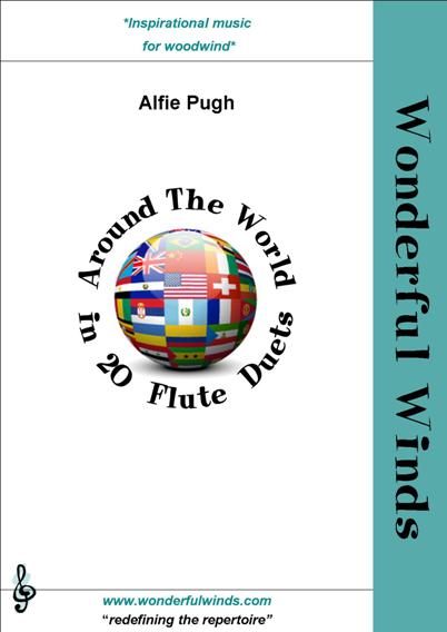 Around the world in 20 Flute Duets  for 2 flutes  score