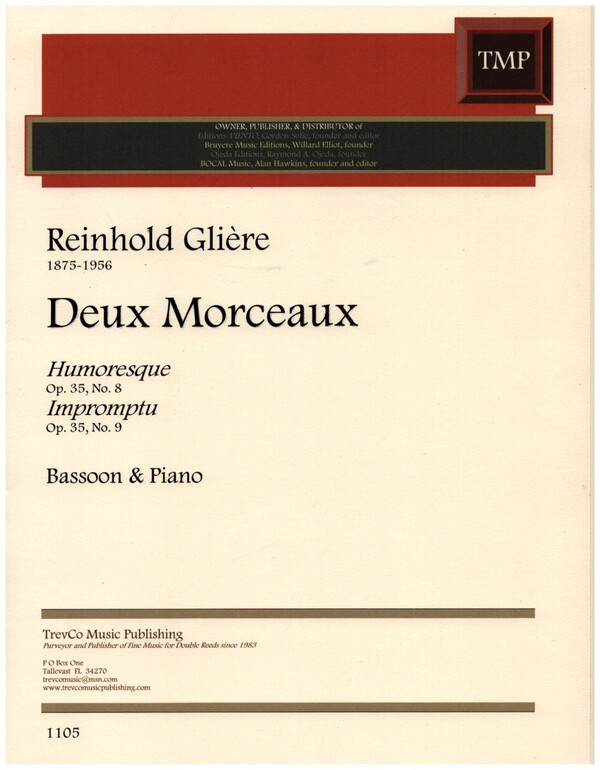 Deux Morceaux  for bassoon and piano  