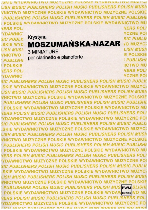 3 Miniatures  for clarinet and piano  