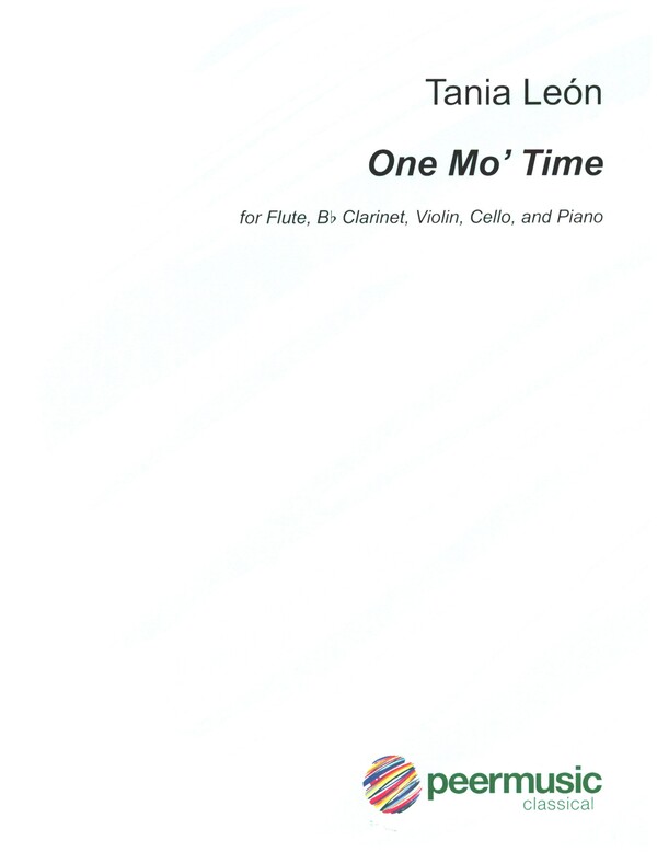One Mo' Time  for flute, clarinet in B, violin, violoncello and piano  score and parts