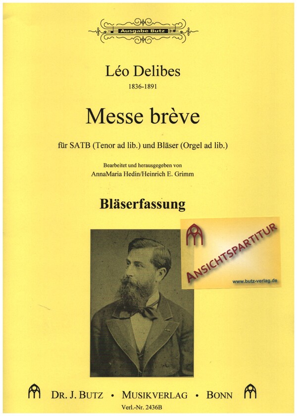 Messe brève  für gem Chor und Orgel (Tenor ad lib) (Bläser ad lib)  Partitur - Bläserfassung