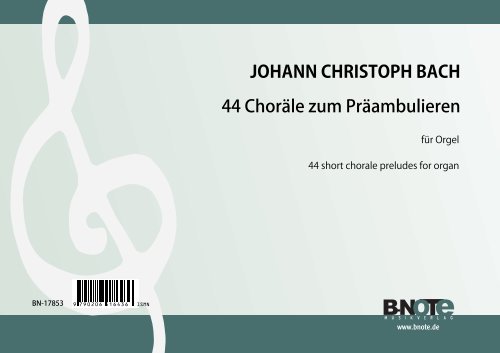 44 Choräle zum Präambulieren  für Orgel (man.)  