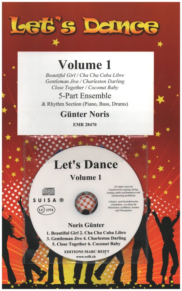Let's Dance vol.1 (+CD)&nbsp;&nbsp;for 5-part ensemble and Rhytm section (piano, bass, drums)&nbsp;&nbsp;score and parts, Play Along