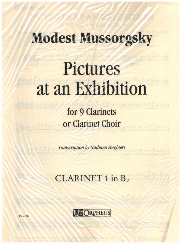 Pictures at an Exhibition&nbsp;&nbsp;for 9 clarinets (clarinet choir)&nbsp;&nbsp;parts