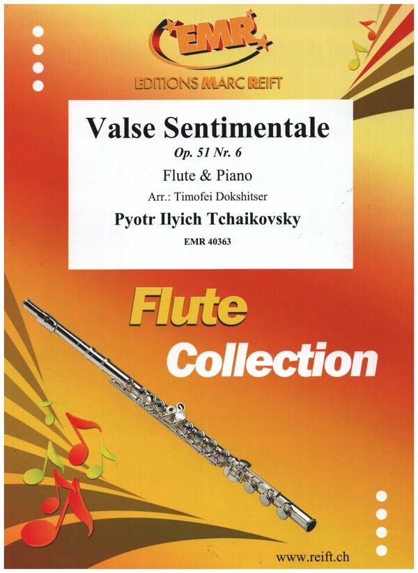 Valse sentimentale op.51,6&nbsp;&nbsp;for flute and piano&nbsp;&nbsp;
