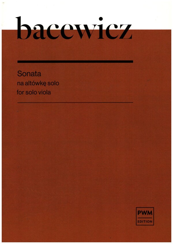 Sonata&nbsp;&nbsp;for solo viola&nbsp;&nbsp;