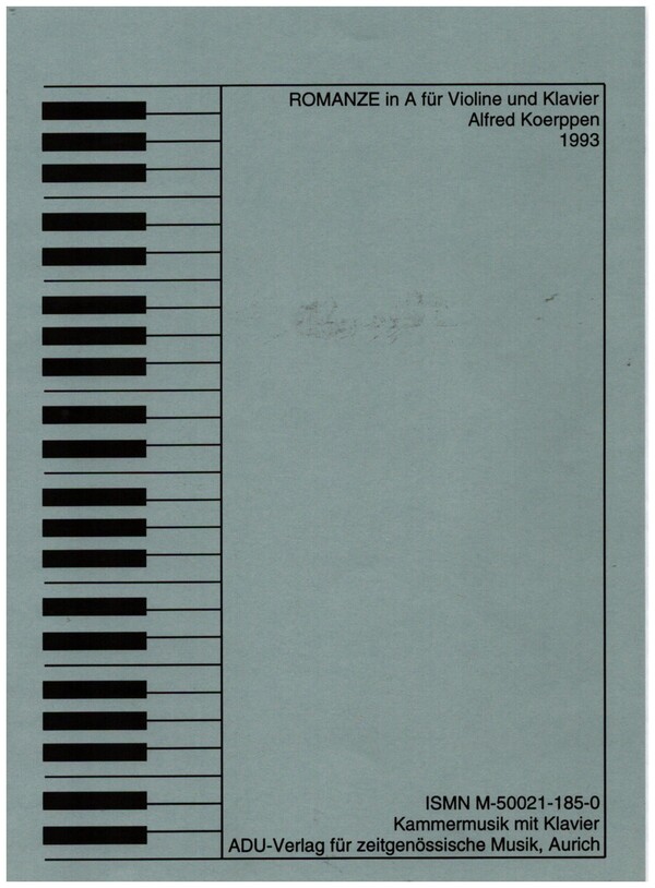 Romanze in A&nbsp;&nbsp;für Violine und Klavier&nbsp;&nbsp;