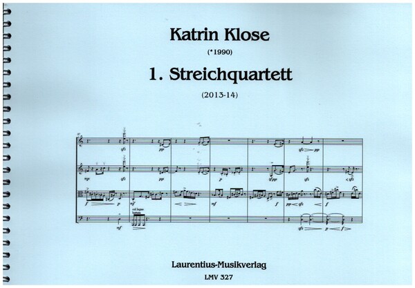 Streichquartett Nr.1    Partitur