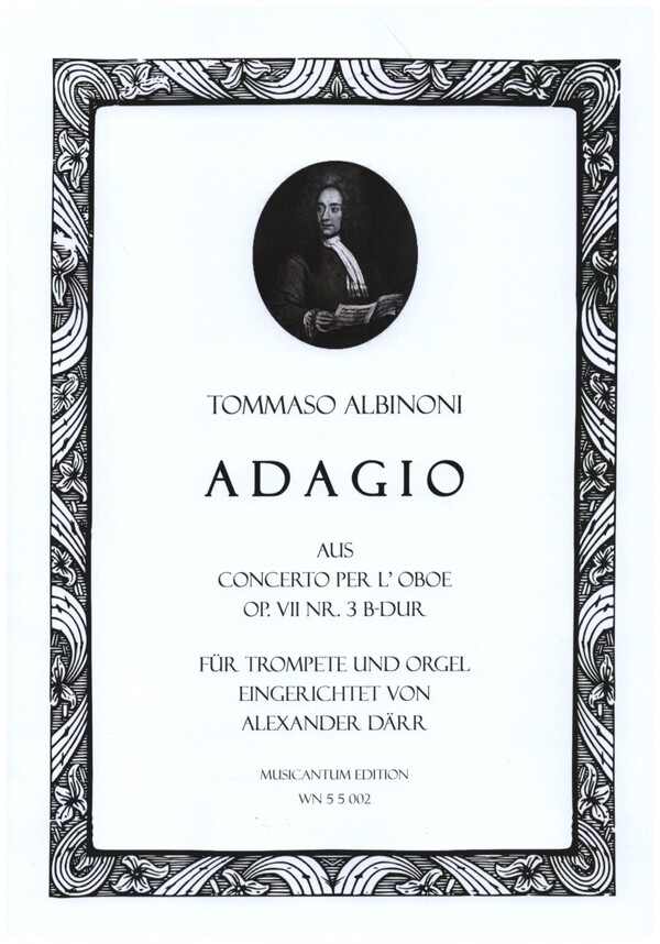 Adagio aus dem 'Concerto per l'oboe' op.7 Nr.3 B-Dur  für Trompete und Orgel  