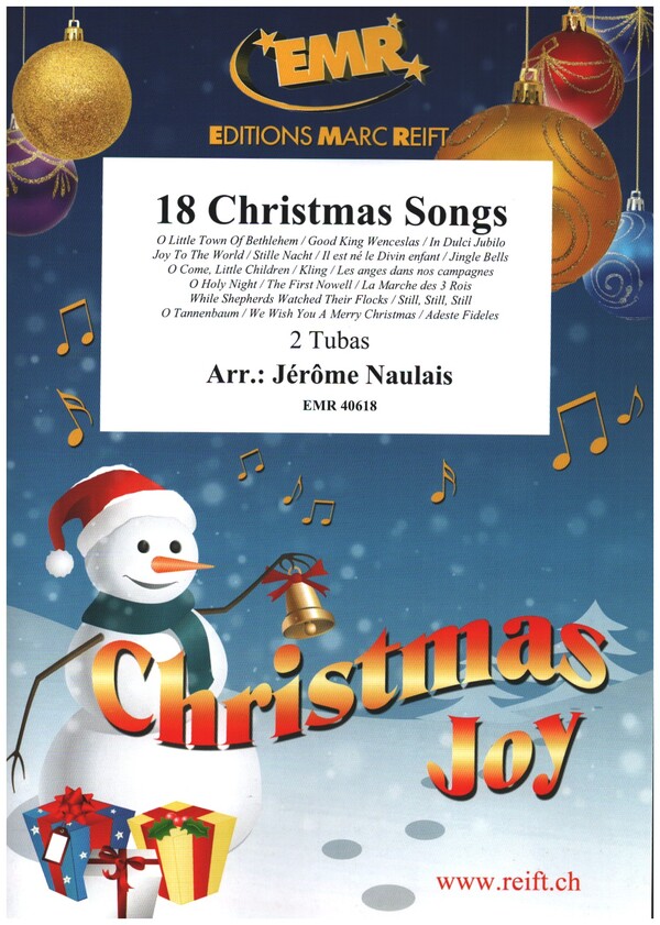 18 Christmas Songs  for 2 tubas  2 scores