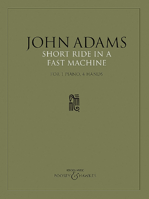 Short Ride in a Fast Machine  for piano for 4 hands  score