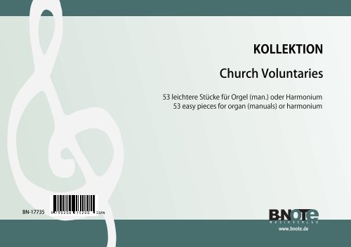 Church Voluntaries&nbsp;&nbsp;für Orgel (man.) (Harmonium)&nbsp;&nbsp;