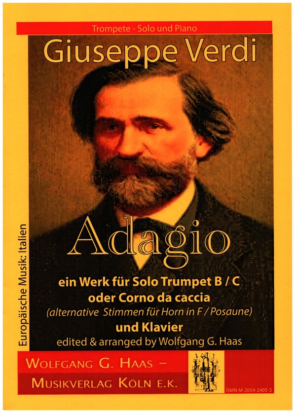 Adagio  für Trompete (Corno da caccia/Horn/Posaune) und Klavier  