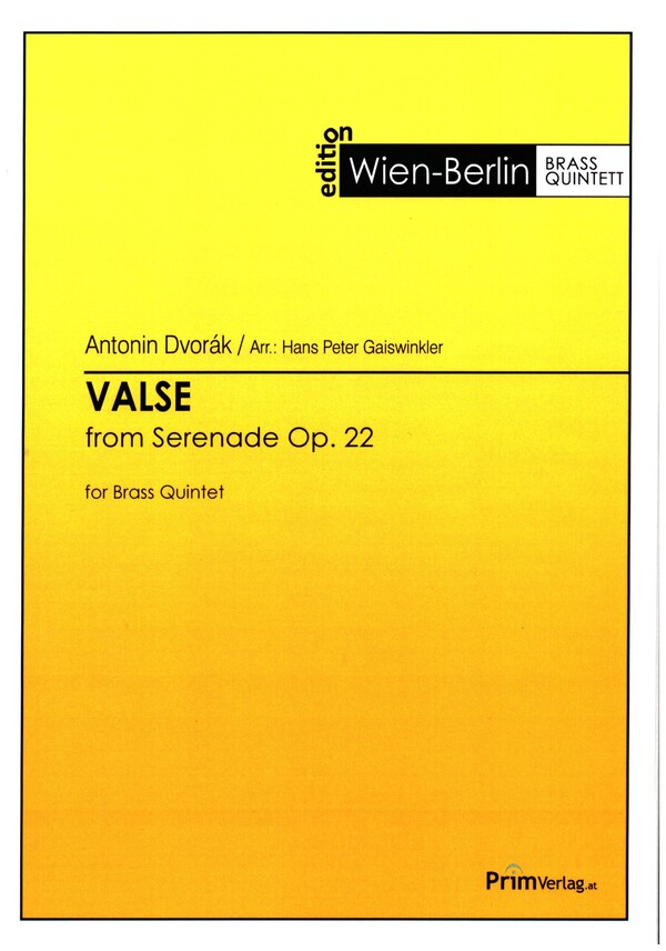 Valse from Serenade op.22&nbsp;&nbsp;for 2 trumpets, horn, trombone and tuba&nbsp;&nbsp;score and parts