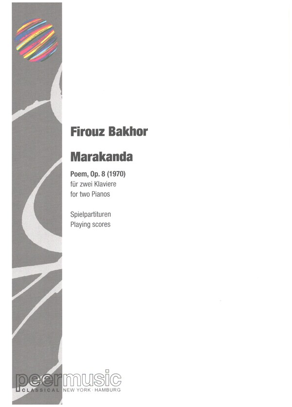 Marakanda op.8  für 2 Klaviere  2 Spielpartituren