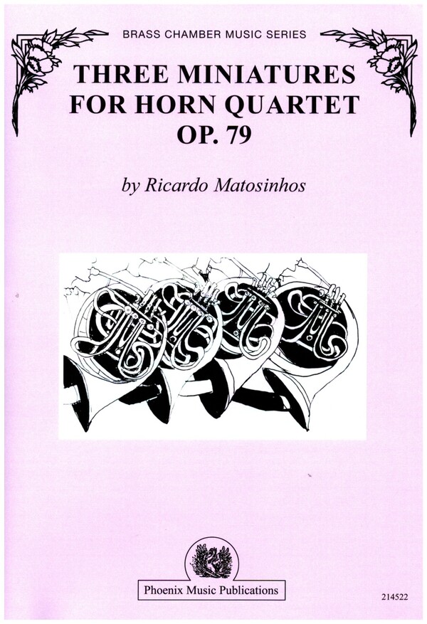 3 Miniatures op.79  for horn quartet  score and parts