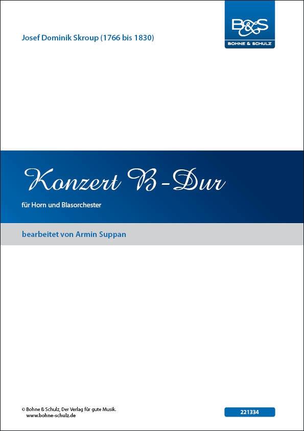 Konzert B-Dur  für Horn und Blasorchester  Partitur und Stimmen