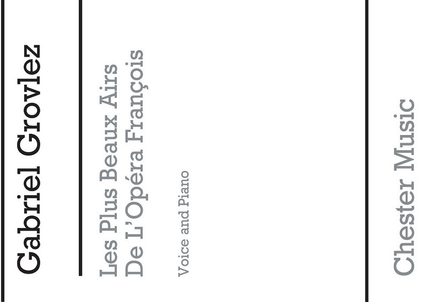CH61720  Gabriel Grovlez, Les Plus Beaux Airs de L'opera france&nbsp;&nbsp;vocal and piano&nbsp;&nbsp;
