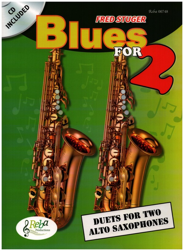 Blues for 2 (+CD)  for 2 alto saxophones  score